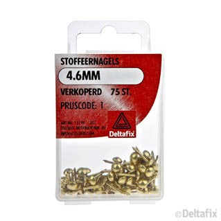 Deltafix stoffeernagels ronde kop verkoperd staal 4,6mm 75st