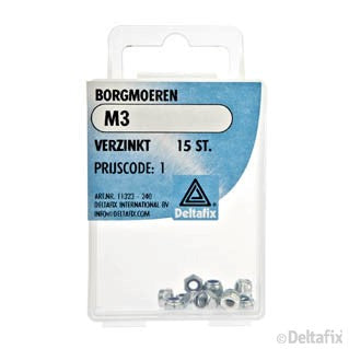 Deltafix borgmoer verzinkt staal M3 15st