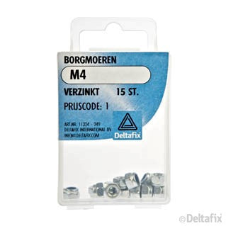 Deltafix borgmoer verzinkt staal M4 15st