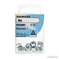 Deltafix borgmoer verzinkt staal M6 12st