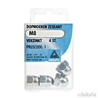Deltafix dopmoer verzinkt staal M8 4st