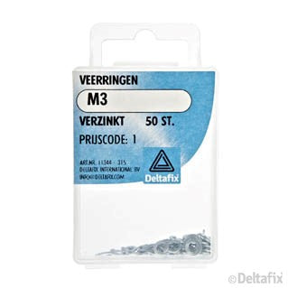 Deltafix veerring verzinkt staal M3 50st