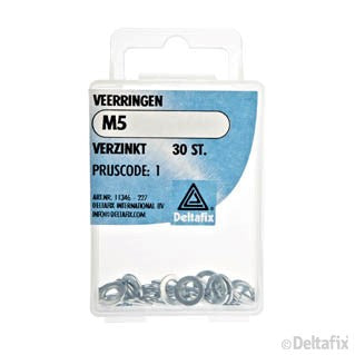 Deltafix veerring verzinkt staal M5 30st