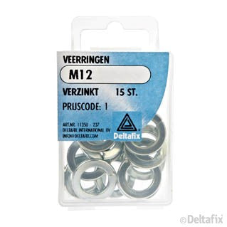 Deltafix veerring verzinkt staal M12 15st