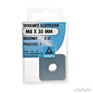 Deltafix sluitplaat M8x30mm 5st