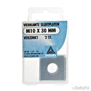 Deltafix sluitplaat M10x30mm 5st