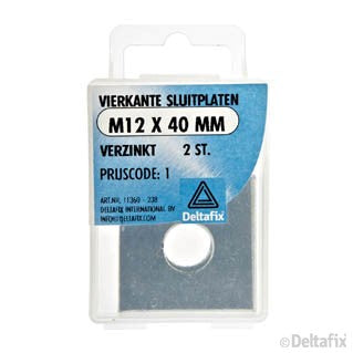 Deltafix sluitplaat M12x40mm 2st