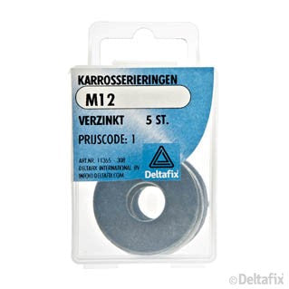 Deltafix carrosseriering verzinkt staal M12 5st