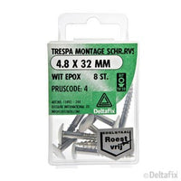 Deltafix montageschroef torx schotelkop 4,8x32mm 8st
