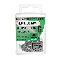 Deltafix montageschroef torx schotelkop 4,8x38mm 8st