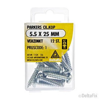 Deltafix plaatschroef philips kop cilinderkop 5,5x25mm 12st