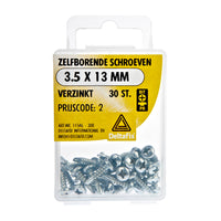 Deltafix zelfborende schroef philips cilinderkop 3,5x13mm 30st
