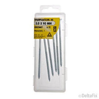 Deltafix spaanplaatschroef pozidrive platkop 5x90mm 6st
