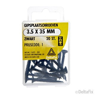 Deltafix gipsplaatschroef philips kop trompetkop 3,5x35mm 20st