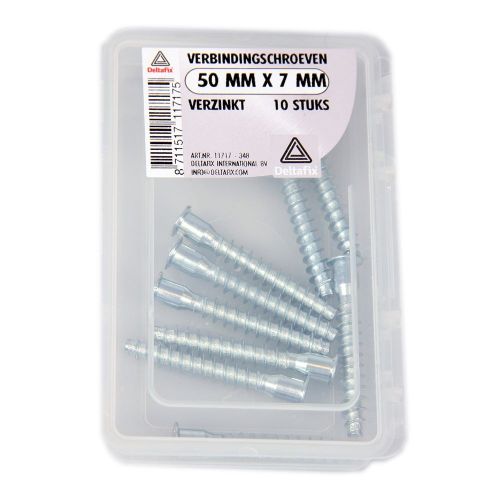 Deltafix verbindingsschroef 7x50mm 10st
