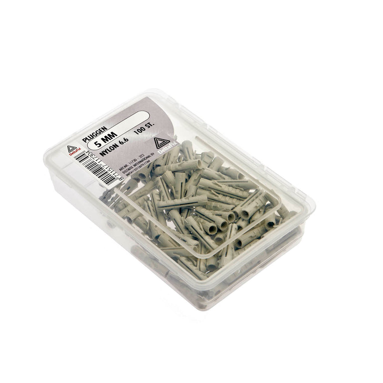 Deltafix plug 5mm nylon 5x25mm 100st