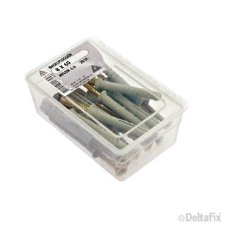 Deltafix nagelplug 8 mm nylon 8x60mm 20st