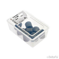 Deltafix peerdop rond zwart 19mm 8st