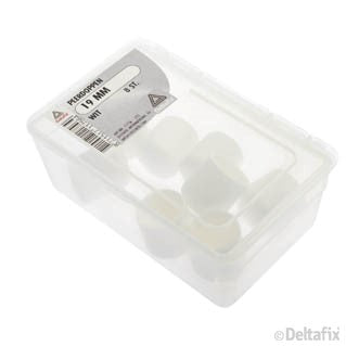 Deltafix peerdop rond wit 19mm 8st