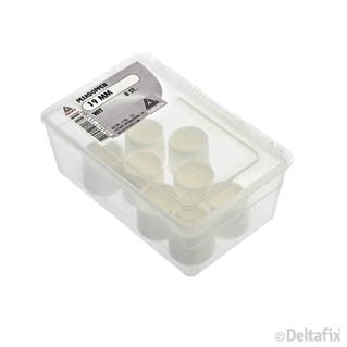 Deltafix peerdop rond wit 22mm 8st