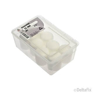 Deltafix peerdop rond wit 25mm 8st