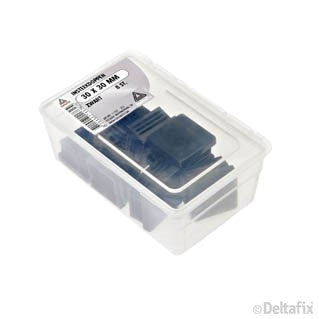 Deltafix insteekdop vierkant zwart 30x30mm 8st