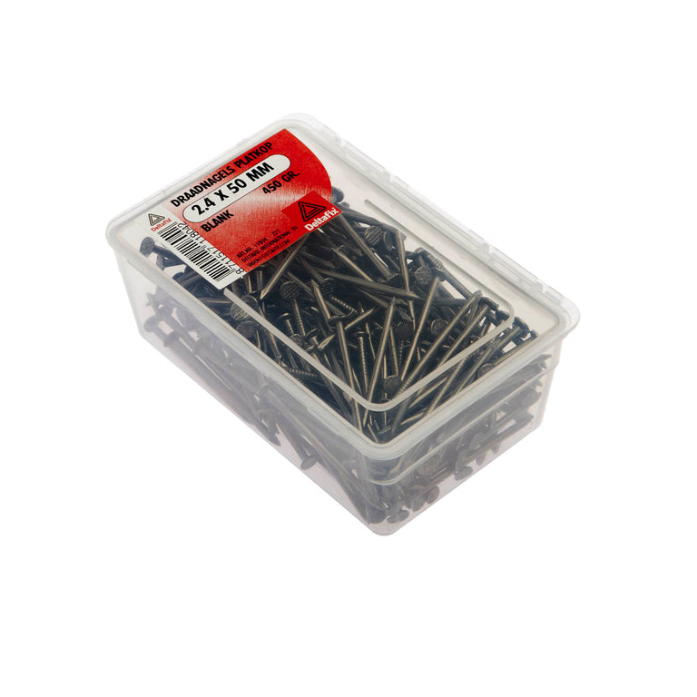 Deltafix draadnagel blank staaldraad blank 2,4x50mm 450gr