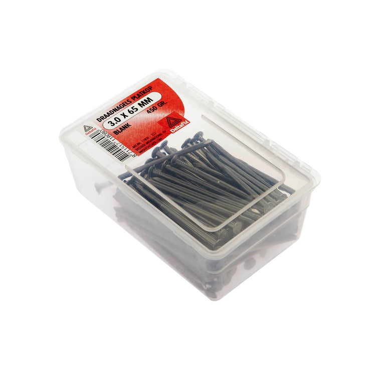 Deltafix draadnagel blank staaldraad blank 3,0x65mm 450gr