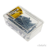 Deltafix spaanplaatschroef pozidrive platkop 5x60mm 50st