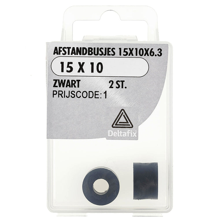 Deltafix afstandbus polyetheen 15x10x6,3mm 2st
