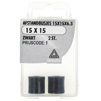 Deltafix afstandbus polyetheen 15x5x6,3mm 2st
