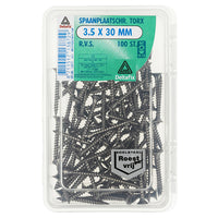 Deltafix spaanplaatschroef platkop 3,5x30mm 100st