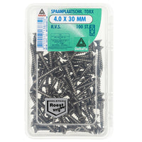 Deltafix spaanplaatschroef platkop 4x30mm 100st
