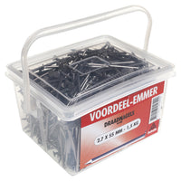 Deltafix draadnagels platkop staal blank 3x65mm 1,5 kg