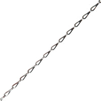 Deltafix patentketting 0,35mm vermessingd metaal per meter