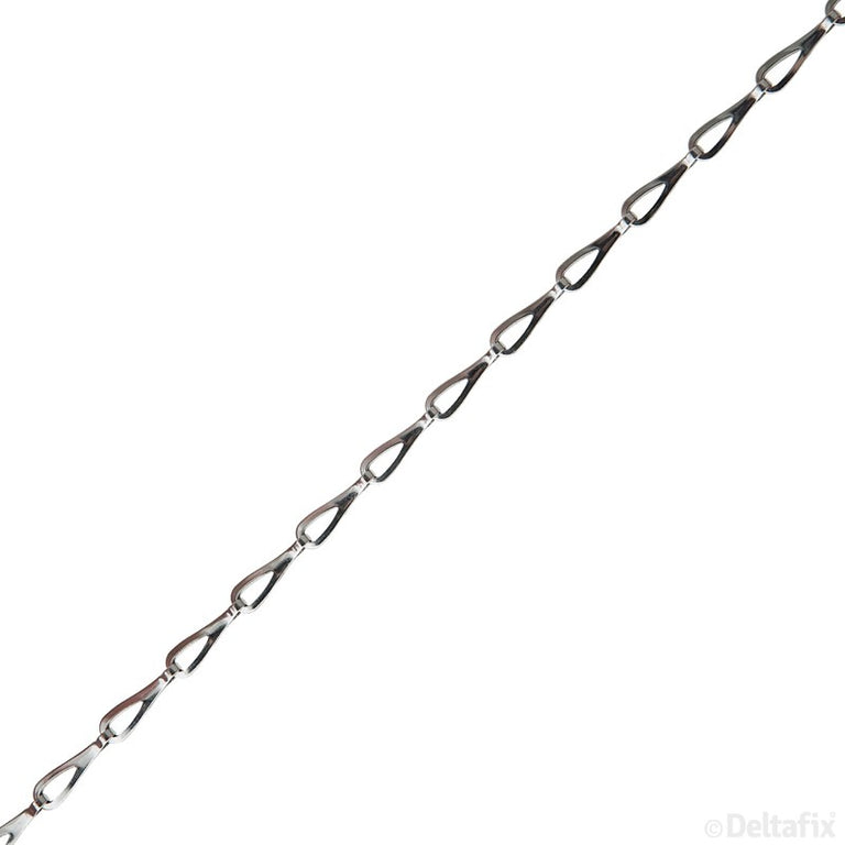 Deltafix patentketting 0,5mm vermessingd metaal per meter