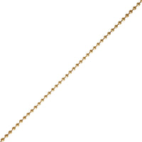 Deltafix kogelketting 3,6mm vermessingd metaal per meter