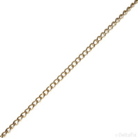 Deltafix schakelketting 1,5mm vermessingd metaal per meter