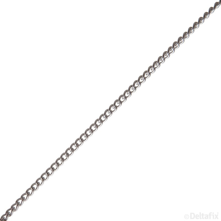 Deltafix schakelketting 1,1mm vernikkeld metaal per meter