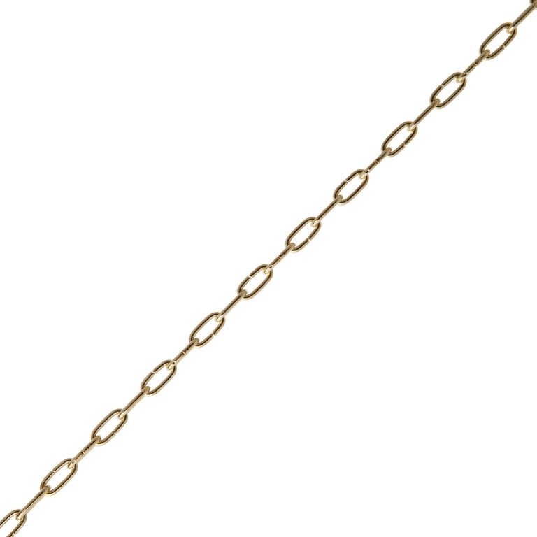 Deltafix klokketting 1,1mm vermessingd metaal per meter
