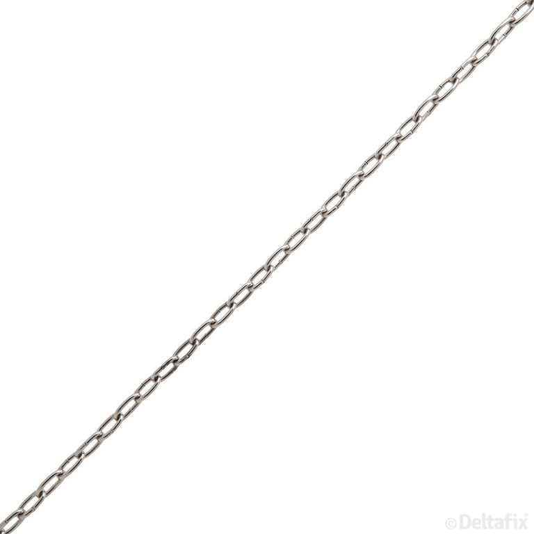 Deltafix klokketting 1,6mm vernikkeld metaal per meter