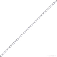 Deltafix klokketting 8x1,6mm wit gelakt metaal per meter