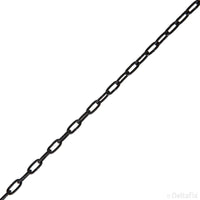 Deltafix klokketting 8x1,6mm zwart gelakt metaal per meter