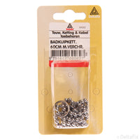 Deltafix kogelketting 3,6mm vermessingd metaal 60cm