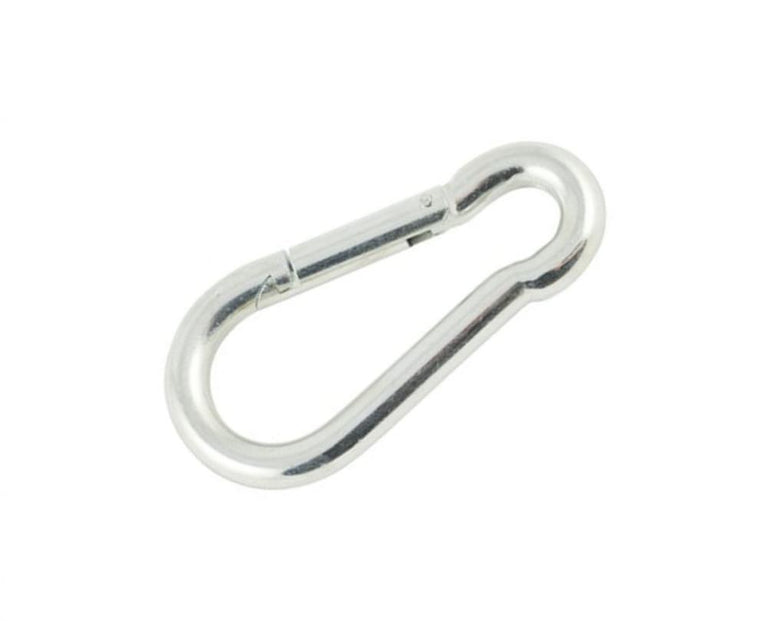 Deltafix karabijnhaak verzinkt zilver 4x40mm