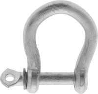 Deltafix D-sluiting verzinkt zilver 5mm 2st