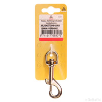 Deltafix musketonhaak vernikkeld zilver 12mm