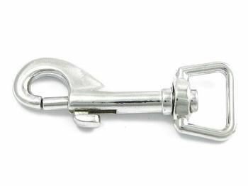 Deltafix musketonhaak vernikkeld zilver 28mm