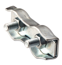 Deltafix staaldraadklem duplex 2mm verzinkt staal 2st