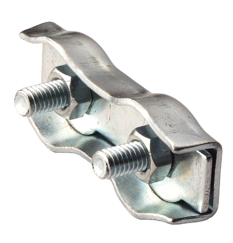 Deltafix staaldraadklem duplex 2mm verzinkt staal 2st